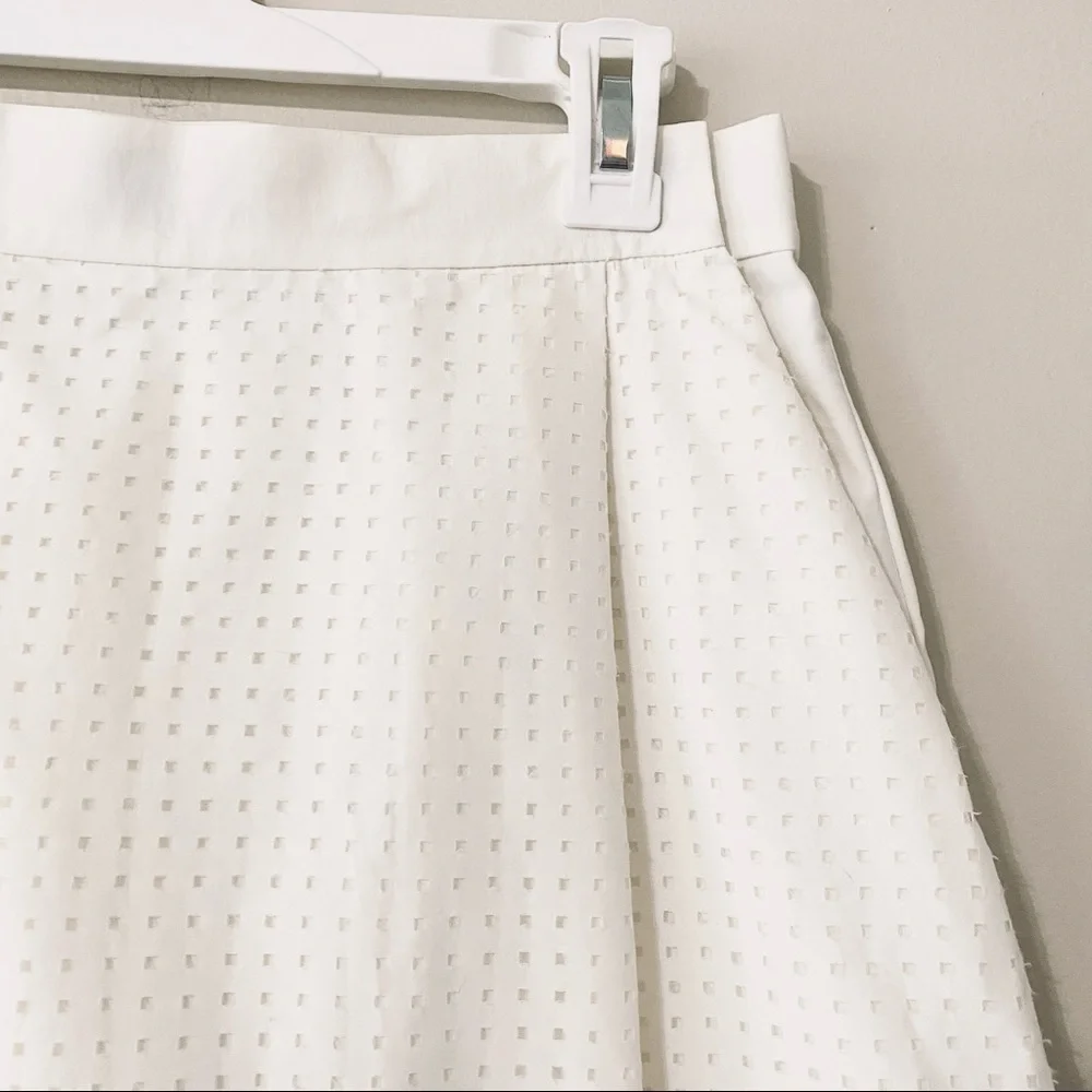 Kate Spade Pockets & Pleats Skirt White Mini size 6